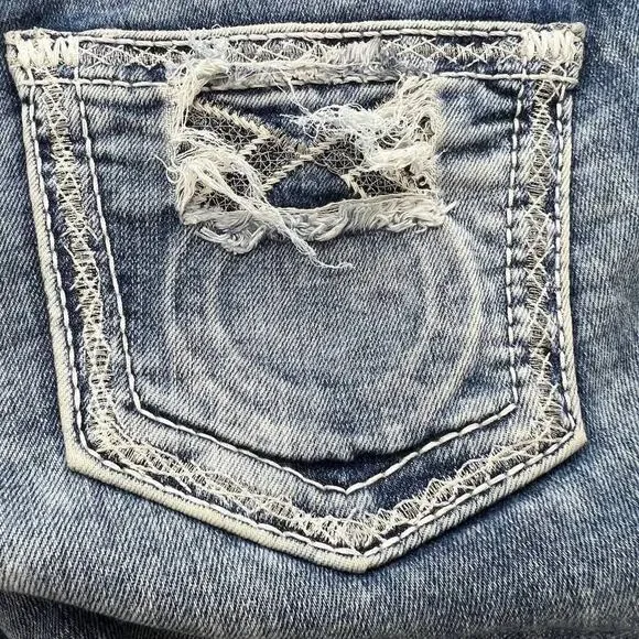Big Star Women's Jenae Skinny Size 26L Light Stone Wash Hidden Logo Pocket - Picture 11 of 16